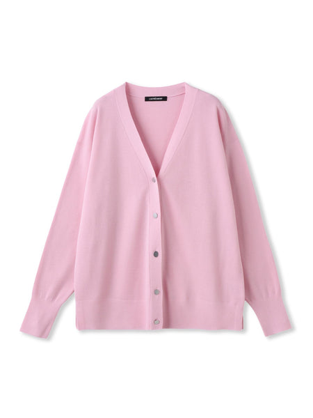 【Brisbane】 Vネックカーディガン≪洗える≫