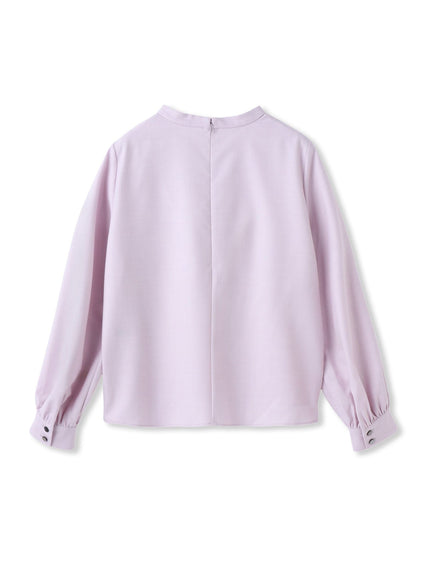 ウールブレンドストレッチブラウス≪セットアップ対応/手洗い可能≫