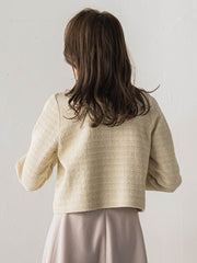 ツイードニットカーディガン