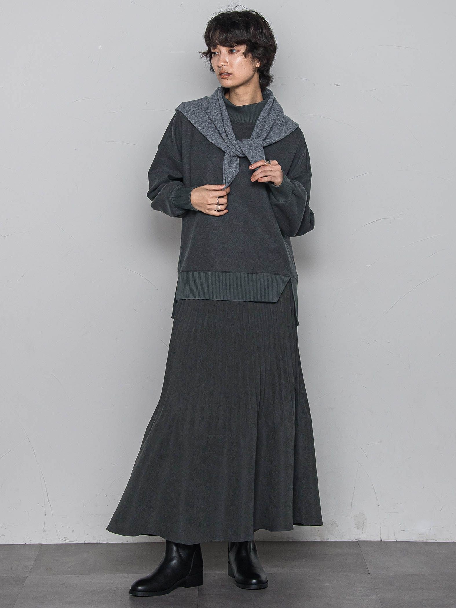 【楽・美・軽】ハイネックプルオーバー≪手洗い可能≫