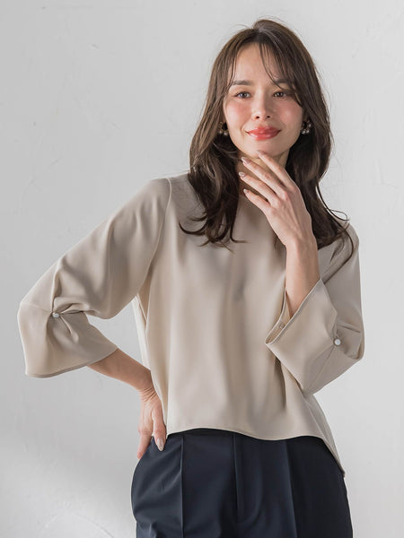 ダブルサテンブラウス