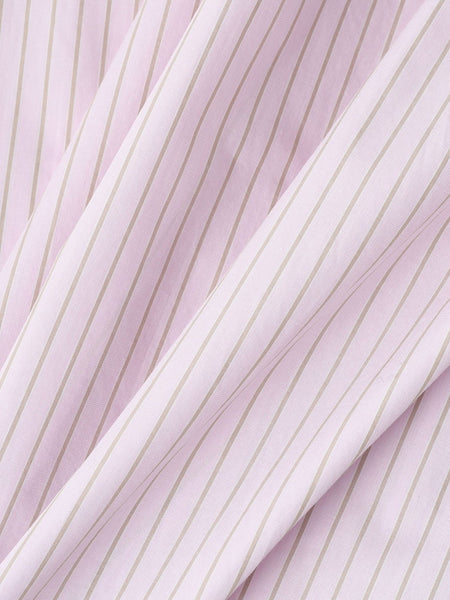 ストライプフーディオーバーシャツ≪手洗い可能≫