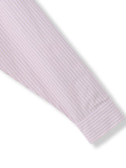 ストライプフーディオーバーシャツ≪手洗い可能≫