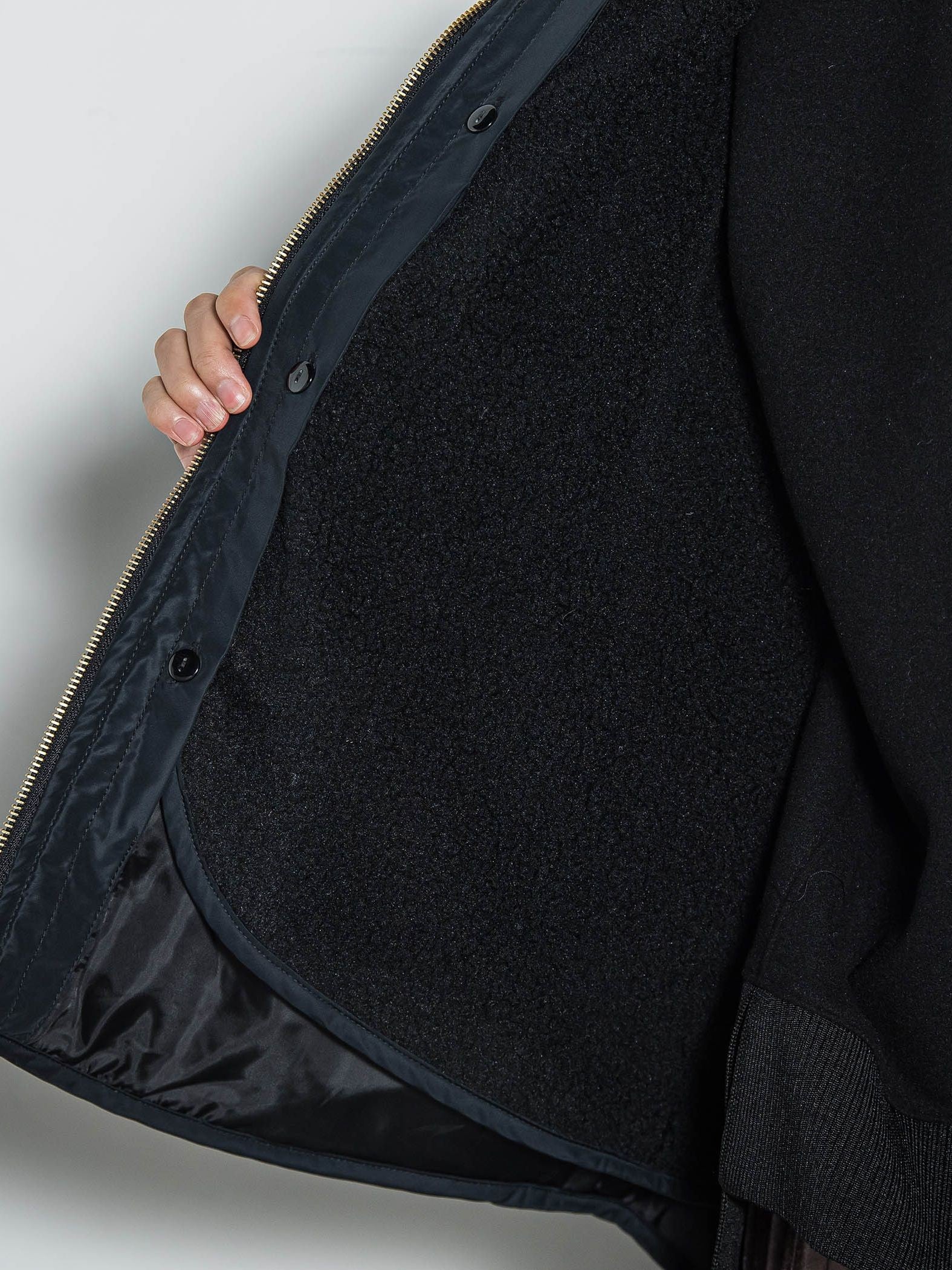 【WEB限定】4WAYキルティング×ボアブルゾン≪手洗い可能≫