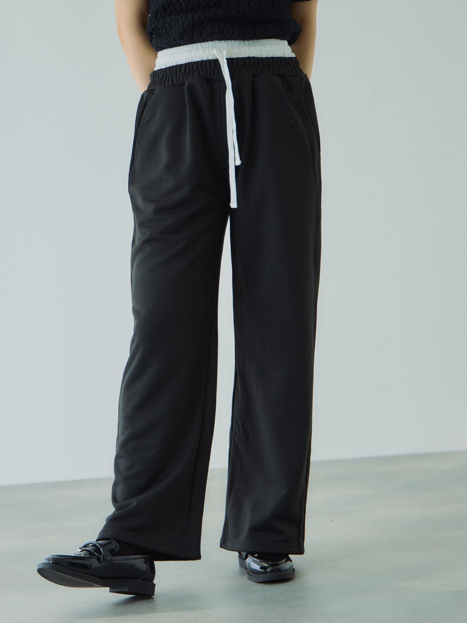 配色ドッキングスウェットパンツ≪セットアップ対応/手洗い可能≫