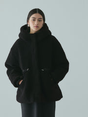 ショートボア中綿ドロストブルゾン