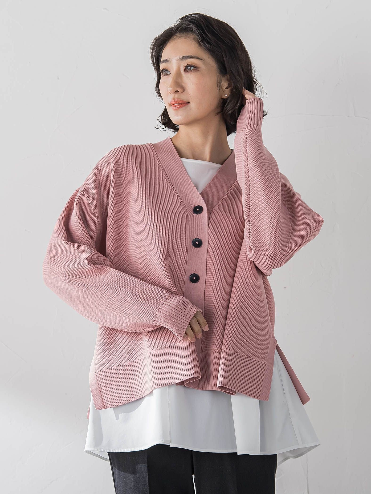 【WEB限定カラーあり】スポンディッシュニットカーディガン