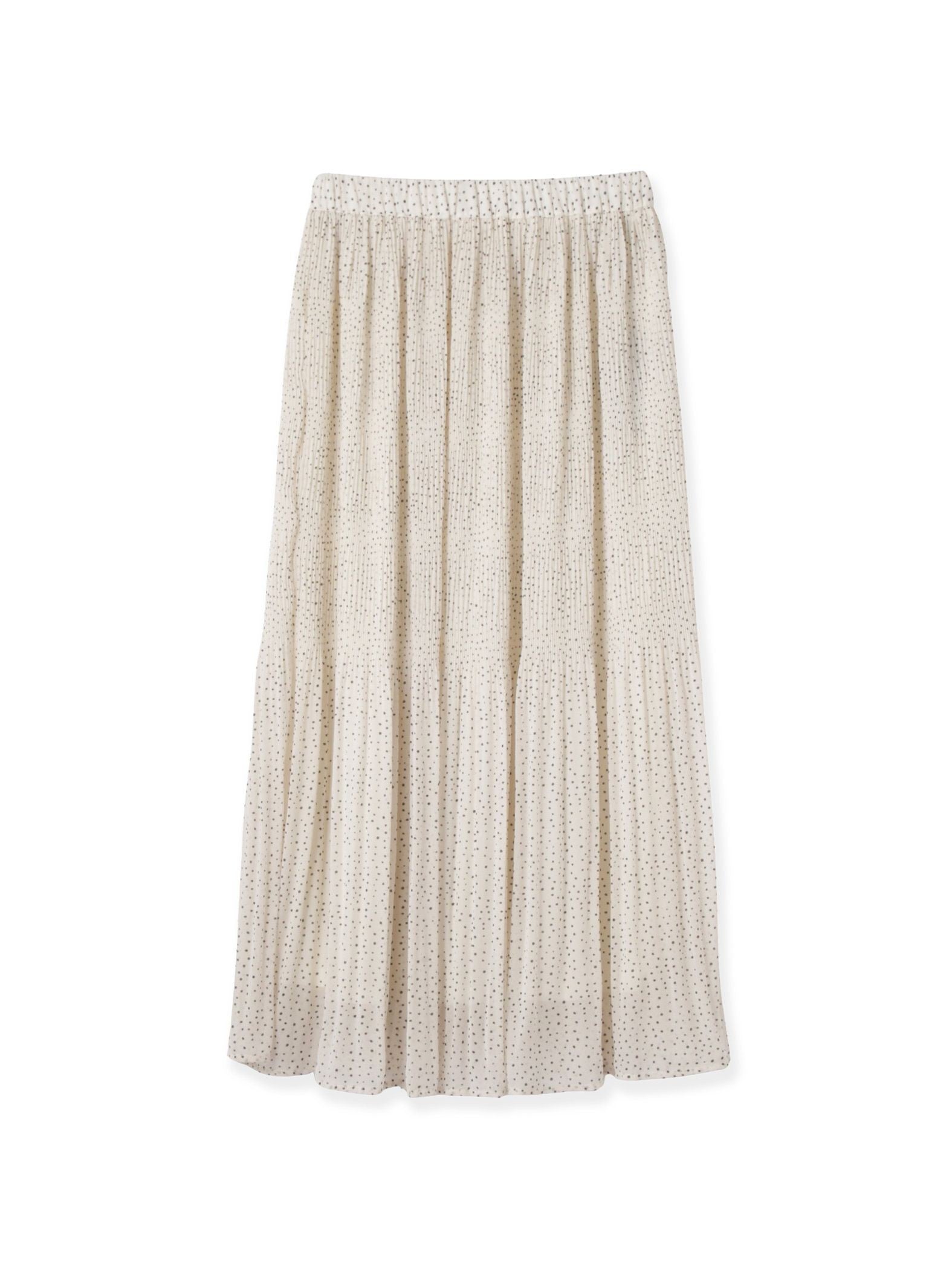 ランダムドットマジョリカプリーツスカート