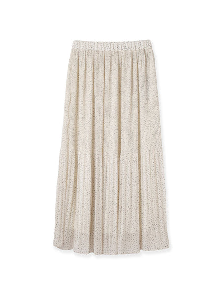 ランダムドットマジョリカプリーツスカート