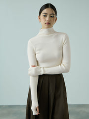 サムホールハイネックニットプルオーバー≪手洗い可能≫