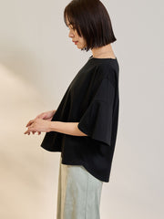 《予約》【連休。涼。軽やかに。】デザイン袖Tシャツ《接触冷感》