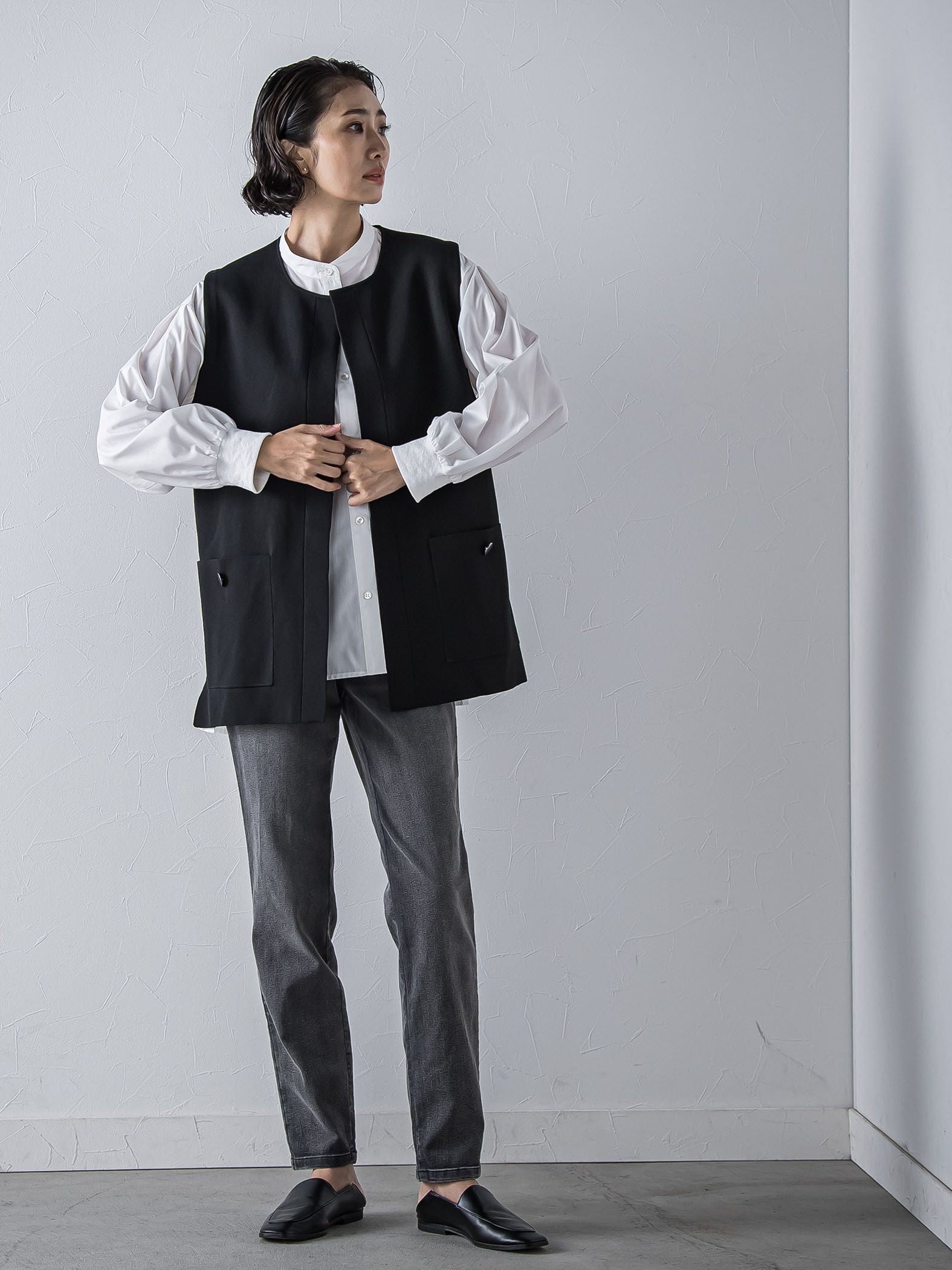 【WEB限定】ぐーんと伸びるデニムレギパン≪洗濯機で洗える≫