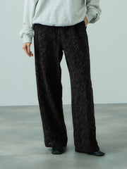 ブラッシュレースイージーワイドパンツ≪手洗い可能≫