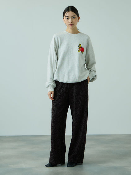 ブラッシュレースイージーワイドパンツ≪手洗い可能≫