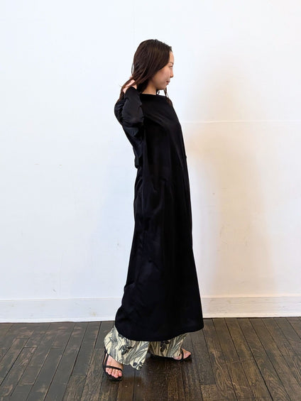 《予約販売》sheer long dress 　【日本製】