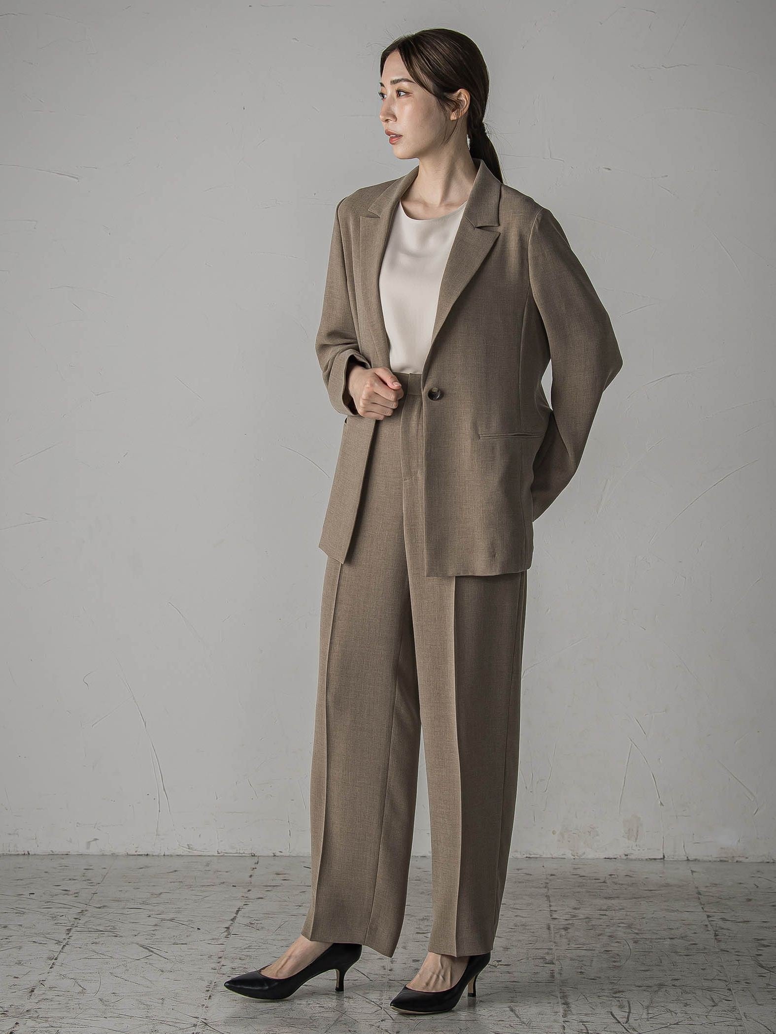 【旅楽シリーズ/極】メランジツイルジャケット≪手洗い可能≫