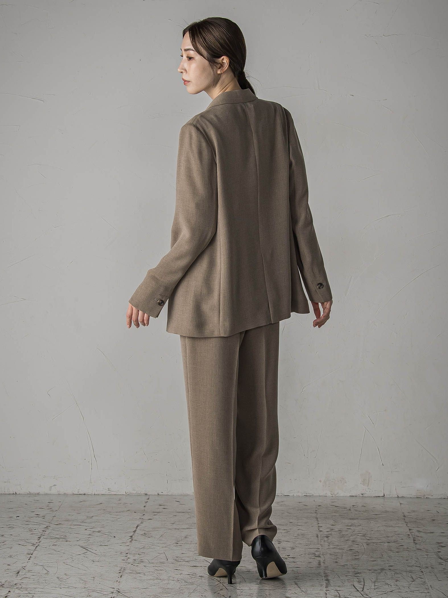 【旅楽シリーズ/極】メランジツイルジャケット≪手洗い可能≫