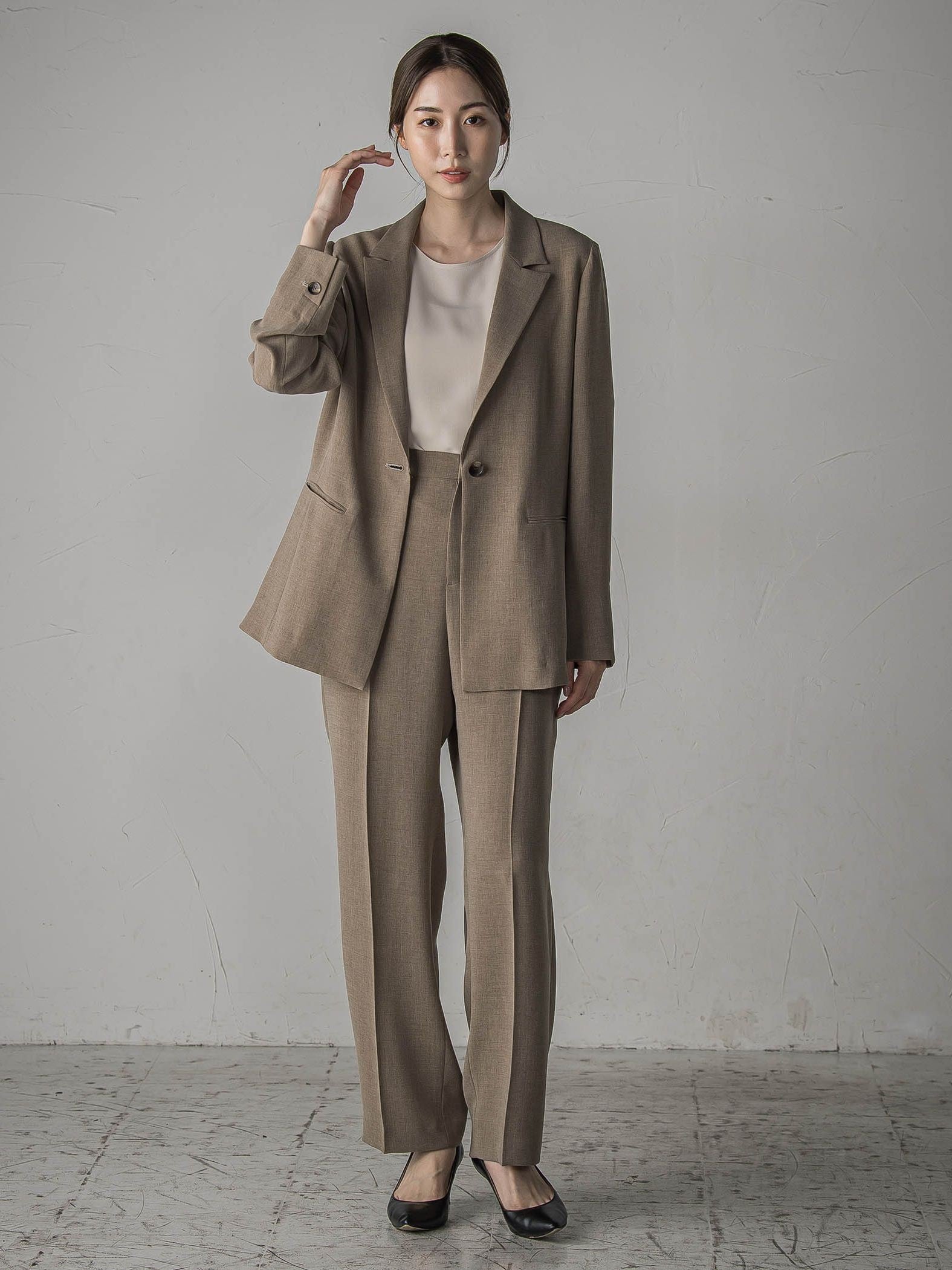 【旅楽シリーズ/極】メランジツイルジャケット≪手洗い可能≫