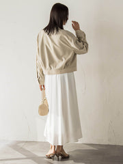 【受注会限定】リネンブレンド ステンカラーブルゾン