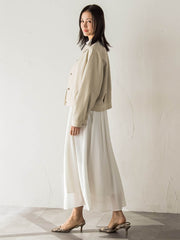 【受注会限定】リネンブレンド ステンカラーブルゾン