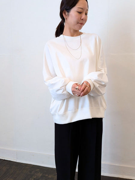《予約販売》前後2WAY　cocoon sleeve tops 【日本製】