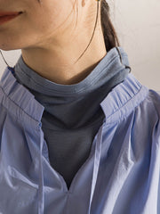 コットンフリルカラーブラウス