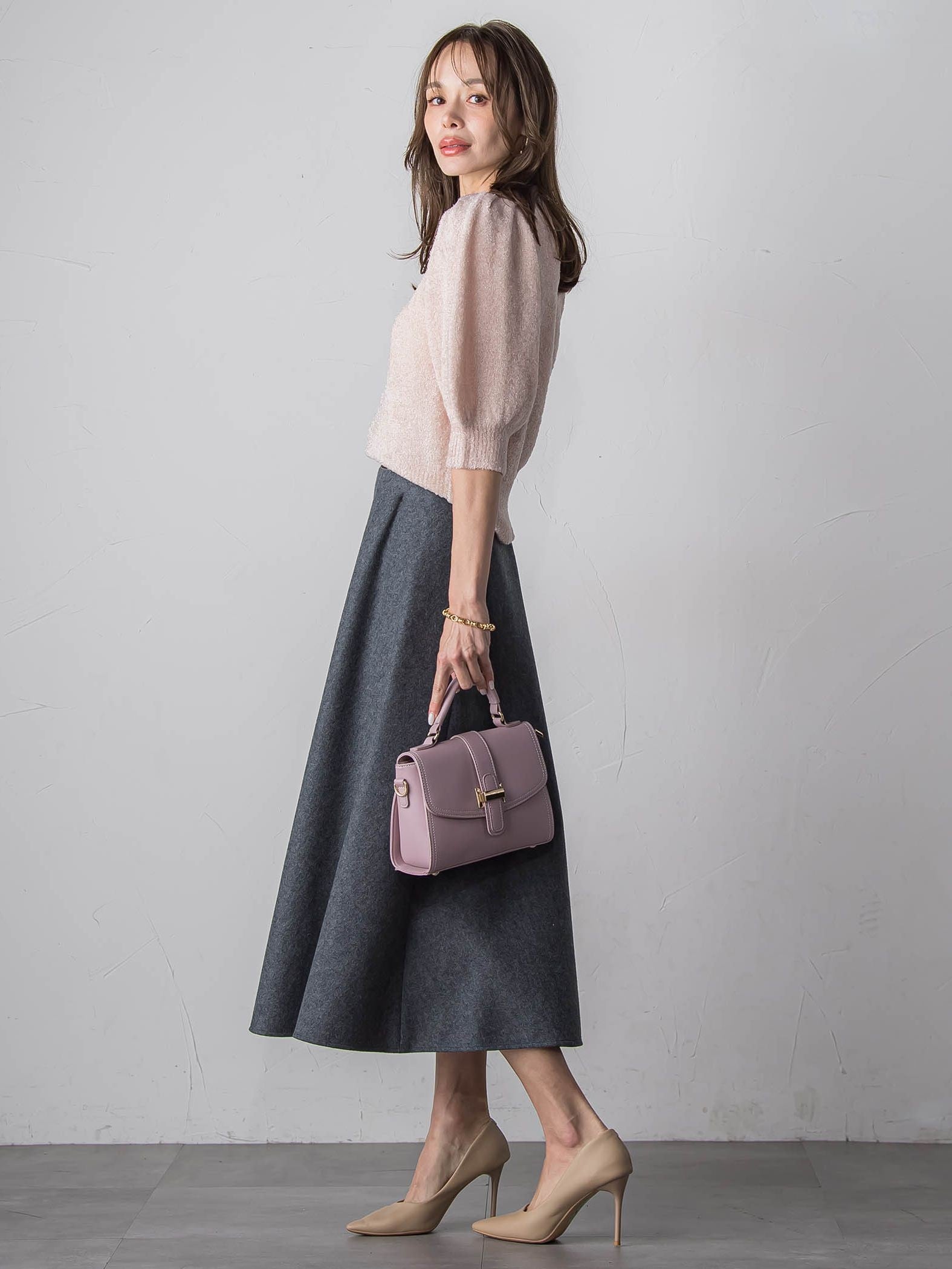 ラメシャギーニット≪手洗い可能≫