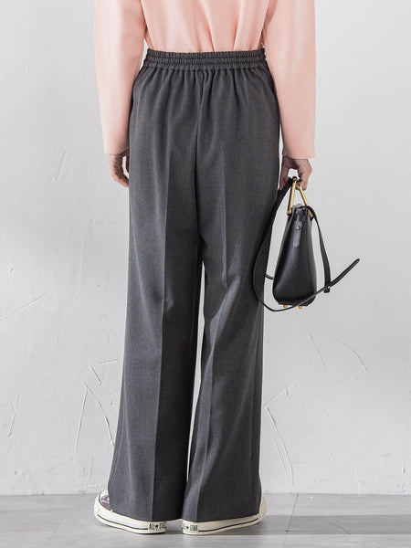 【大きいサイズ】エクセレントウォーム裏起毛ワイドパンツ