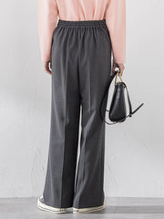 【大きいサイズ】エクセレントウォーム裏起毛ワイドパンツ