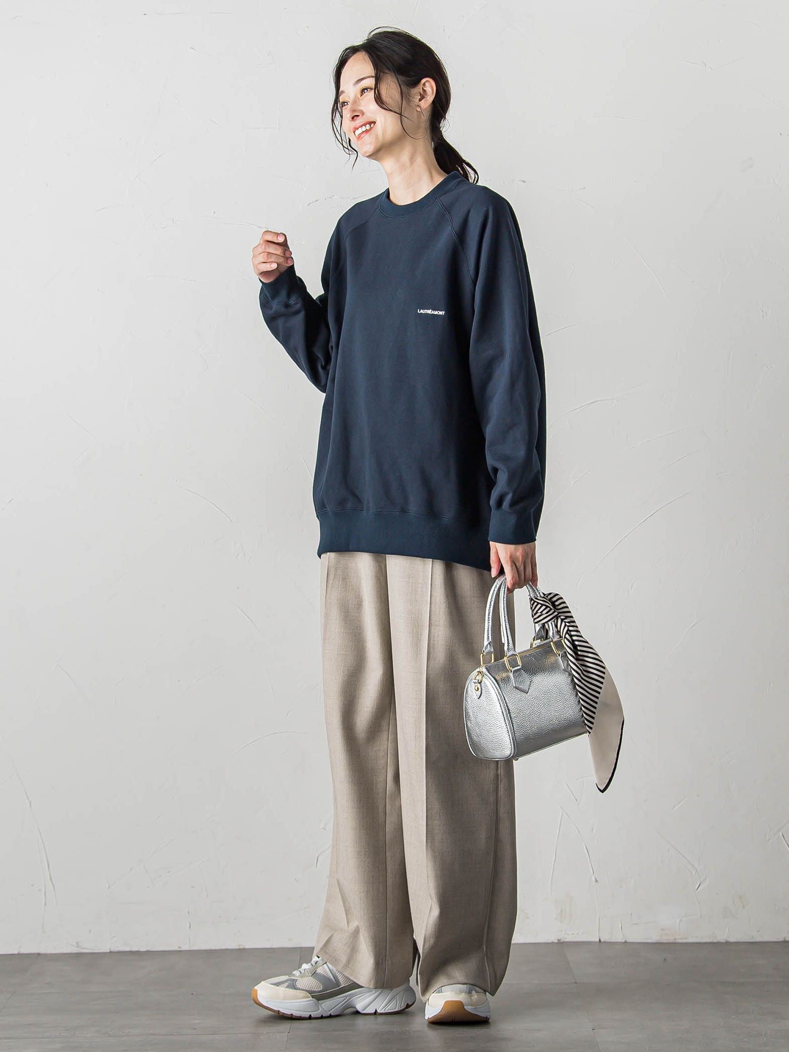 JLounge限定】LAUTREAMONT ロゴ刺繍スウェット≪洗濯機で洗える