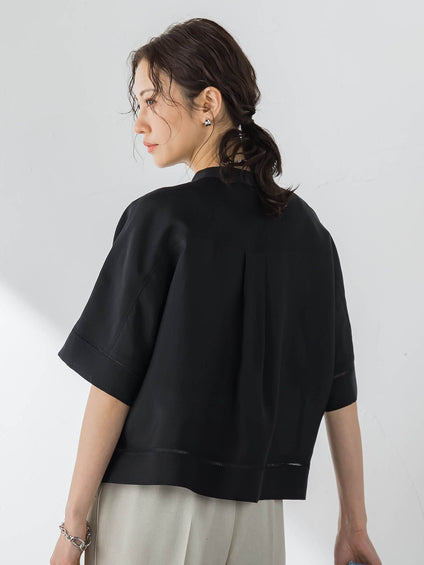 【カタログ掲載】ハシゴレースシアーブロードブラウス