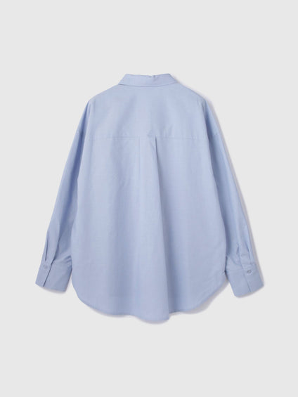 オックスミニフリルシャツ≪手洗い可能≫