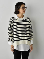 【WEB限定】”3コーデが叶う2点セット”ニット×シャツ≪手洗い可能≫