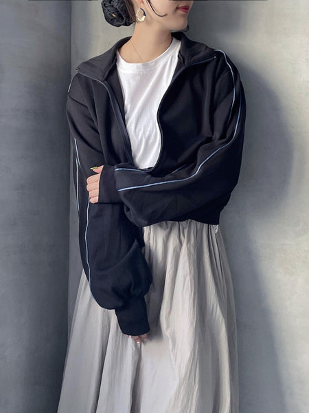 【ENIM BY VICKY】前開きZIPトラックジャケット《手洗い可能》