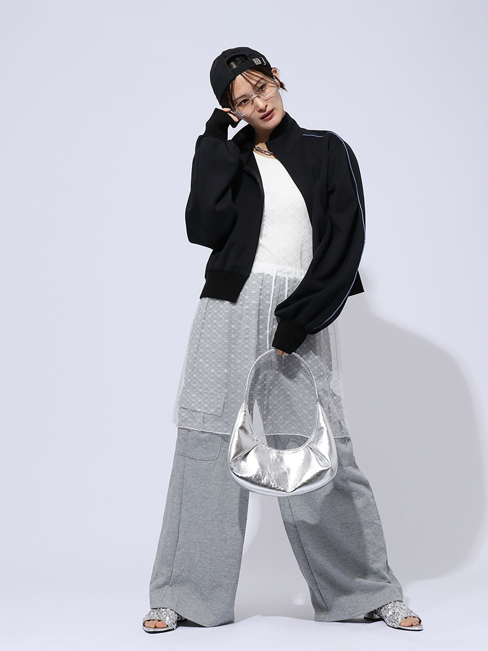 【ENIM BY VICKY】前開きZIPトラックジャケット《手洗い可能》