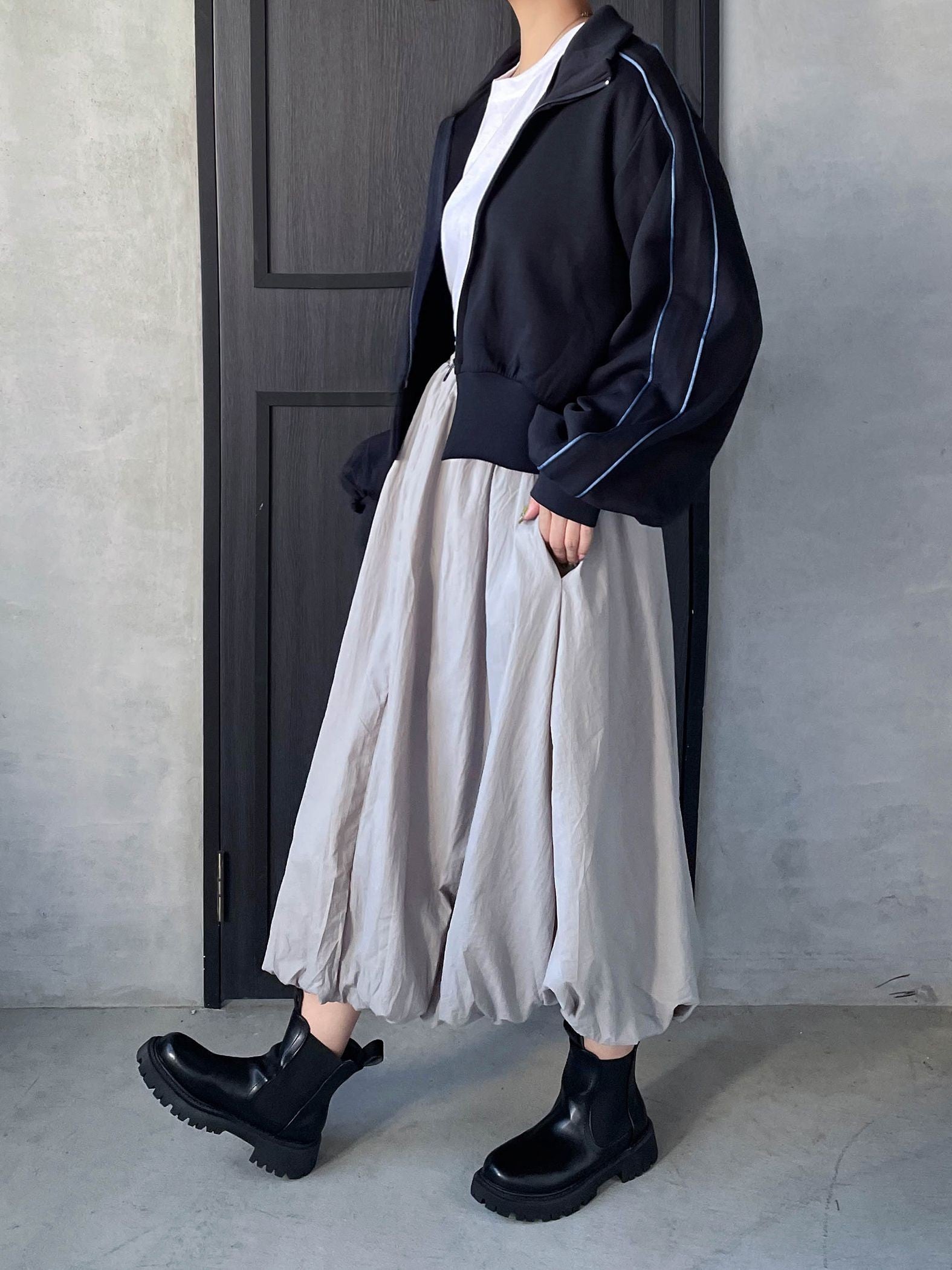 【ENIM BY VICKY】前開きZIPトラックジャケット《手洗い可能》
