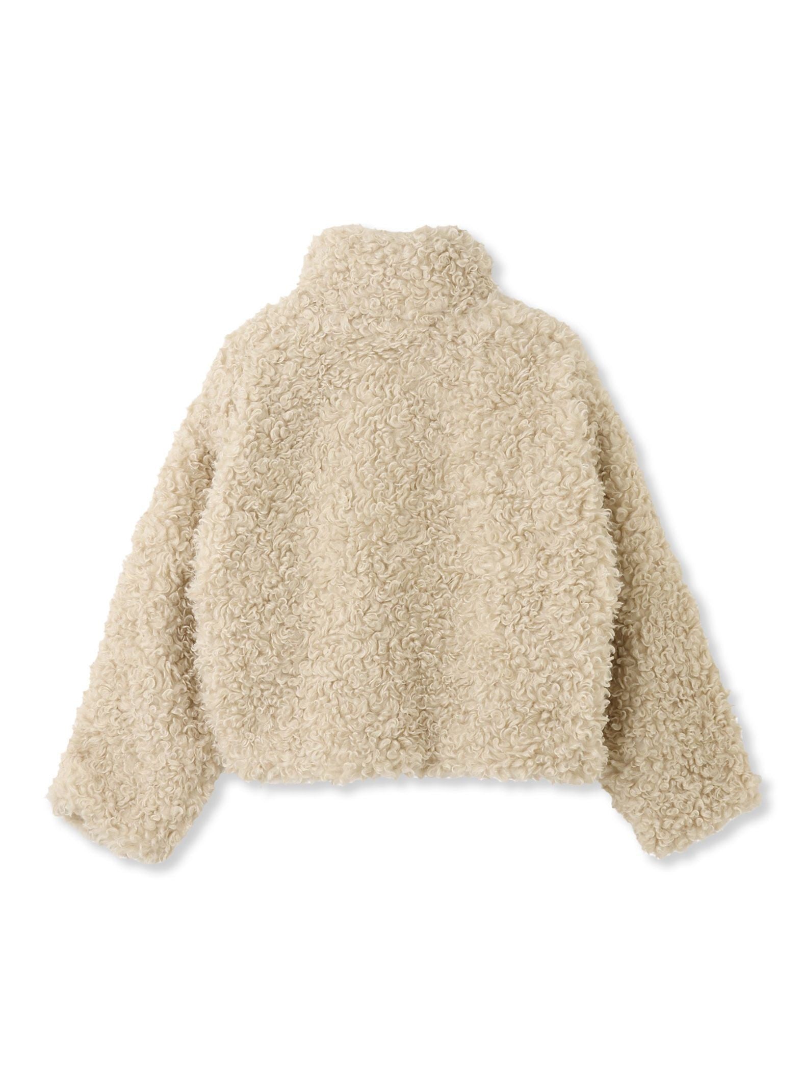 プードルフェイクファーブルゾン