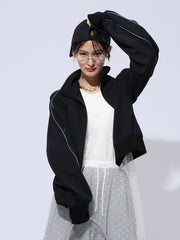 【ENIM BY VICKY】前開きZIPトラックジャケット《手洗い可能》