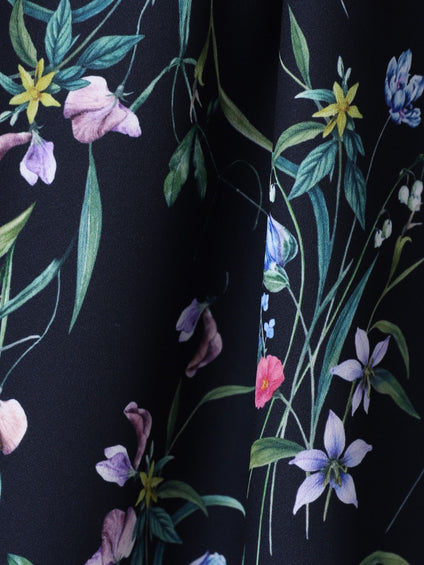 ウィンターフラワープリントブラウス