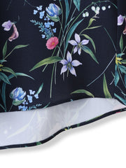 ウィンターフラワープリントブラウス