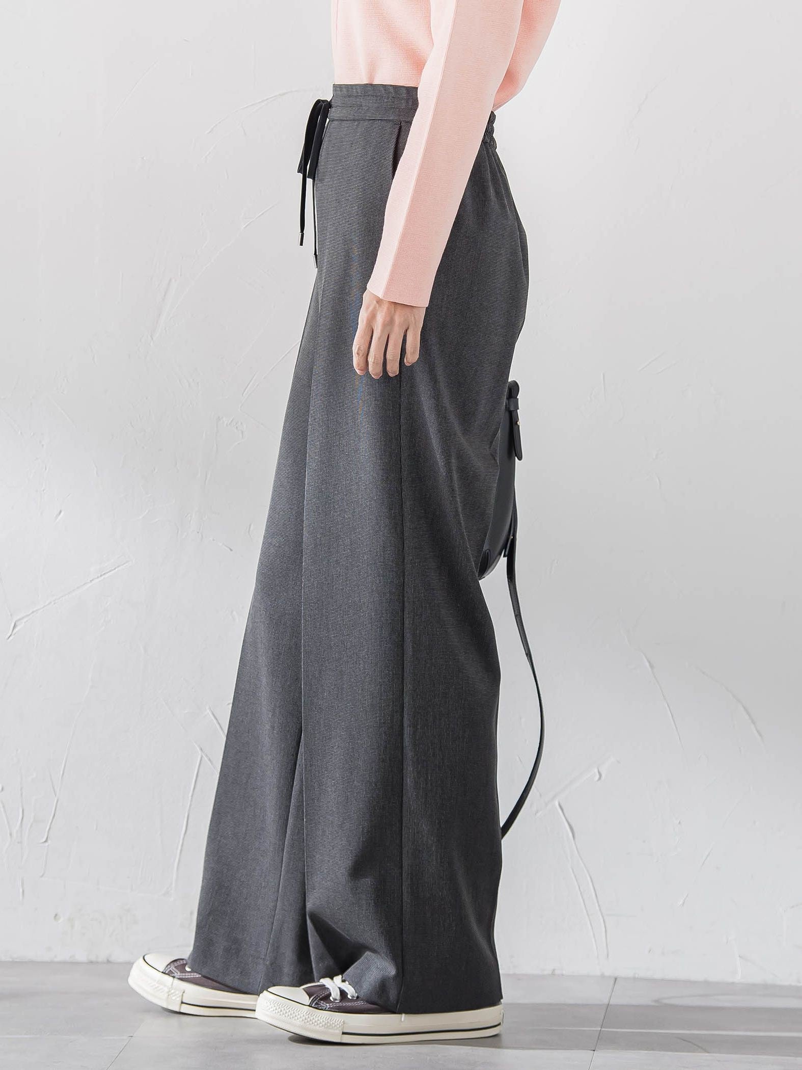 【大きいサイズ】エクセレントウォーム裏起毛ワイドパンツ