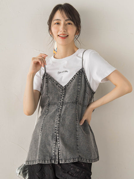 Air DENIM キャミビスチェ