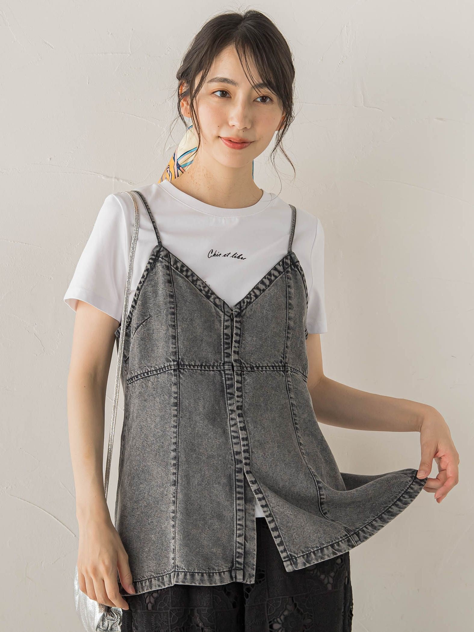 Air DENIM キャミビスチェ