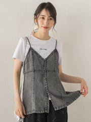 Air DENIM キャミビスチェ