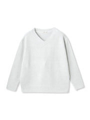 スパンコールVネックニット≪手洗い可能≫