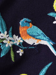 レモン刺繍ニットカーディガン