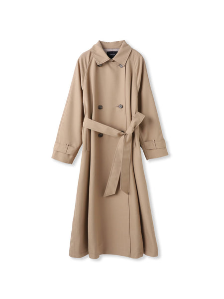 【ラク軽トレンチ】ラグランスリーブスプリングコート≪撥水/手洗い≫