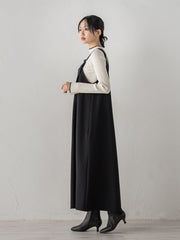 両面ピーチ起毛ジャンスカ≪洗濯機で洗える≫