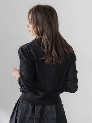 リボンジャガードカーディガン