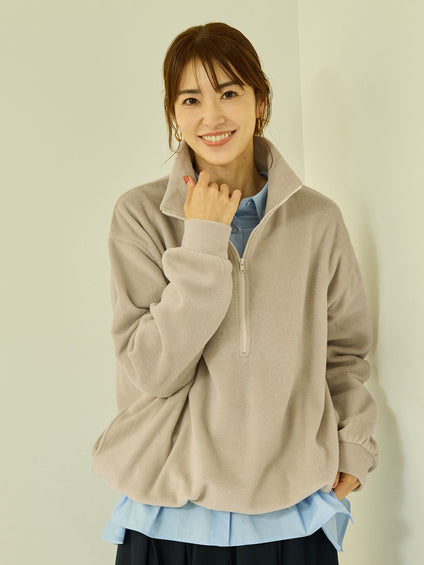 【仲嶺 梨子コラボ】ハーフジッププルオーバー